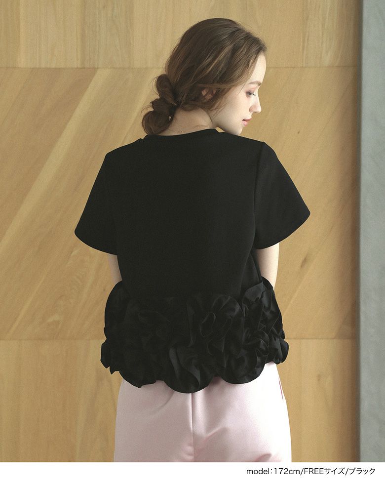 【新品未着用】meraki ヘムラインデザインTシャツ MERAKI（ファッション） tシャツ ヘムラインデザインTシャツ